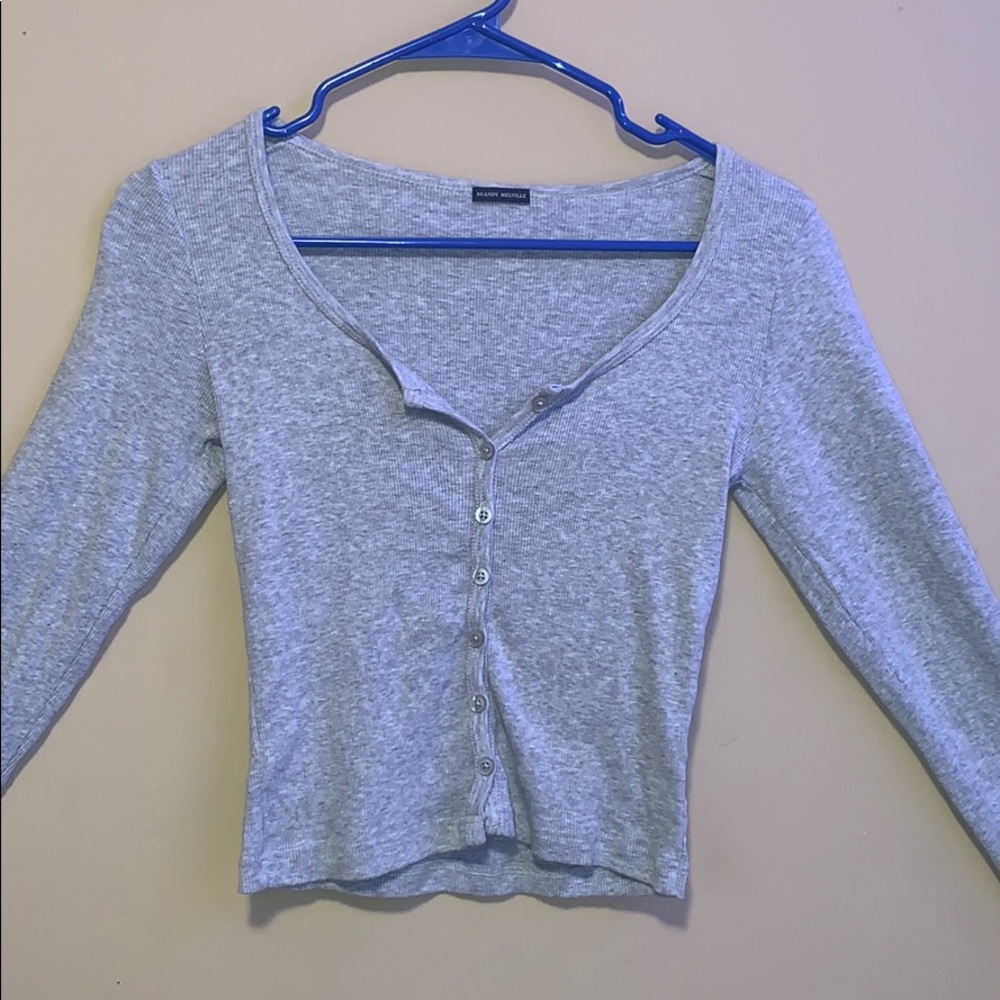 grey brandy zelly top⚡️